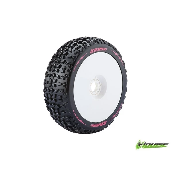 Колеса Louise Buggy 1/8 Sport B-MAZINGER білі 2шт (L-T3109W)