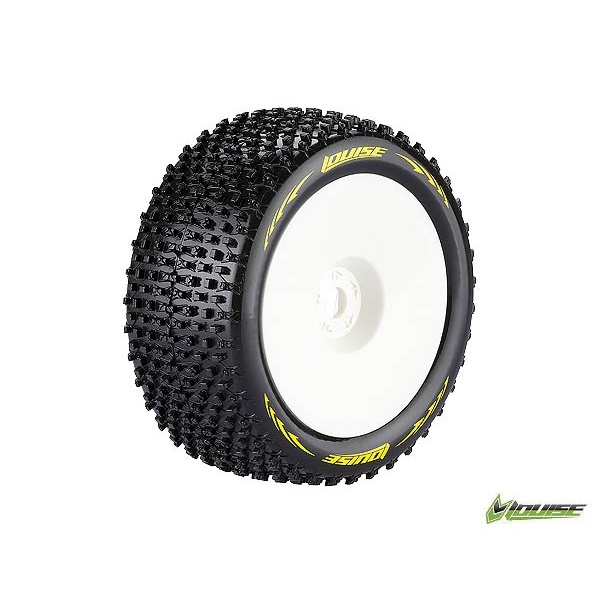 Колеса Louise Truggy 1/8 Sport T-PIRATE виліт 1/2 білі 2шт (L-T3135WH)