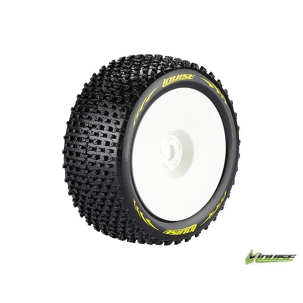 Колеса Louise Truggy 1/8 Sport T-PIRATE виліт 1/2 білі 2шт (L-T3135WH)