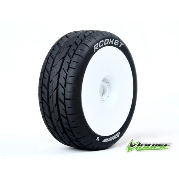 Колеса Louise Buggy 1/8 Racing B-ROCKET Soft білі 2шт (L-T3190SW)