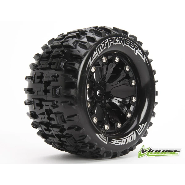 Колеса Louise Monster 1/10 MT-PIONEER Soft виліт 1/2 чорні 2шт (L-T3202SBH)