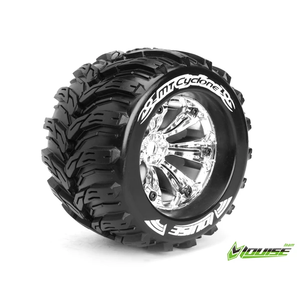 Колеса Louise Monster 1/8 MT-CYCLONE Sport виліт 1/2 хром 2шт (L-T3220CH)