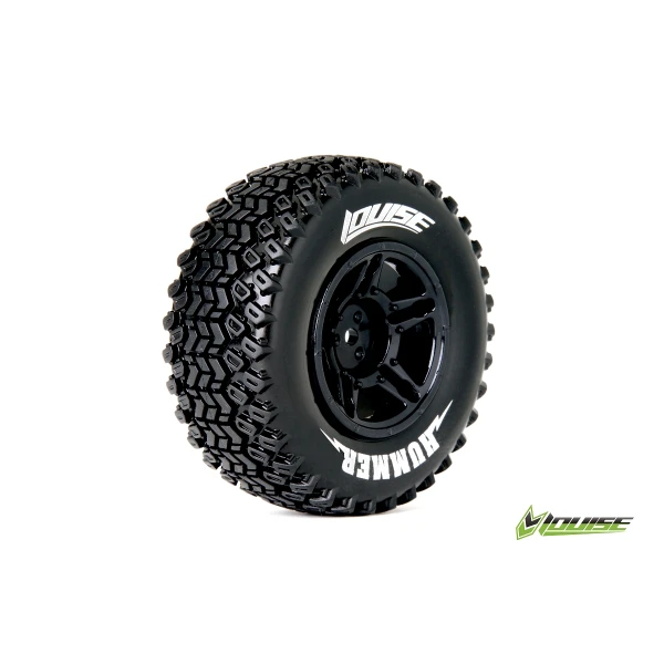 Колеса Louise Short Course 1/10 SC-HUMMER Soft 12мм передні чорні 2шт (L-T3224SBTF)