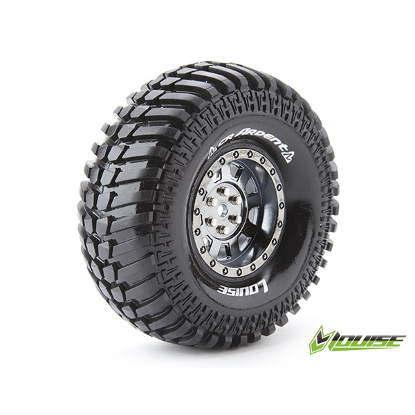 Колеса Louise Crawler 1/10 CR-ARDENT 1,9" Super Soft 12мм чорний хром 2шт (L-T3232VBC)