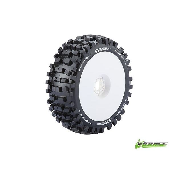Колеса Louise Buggy 1/8 Sport B-ULLDOZE білі 2шт (L-T325W)