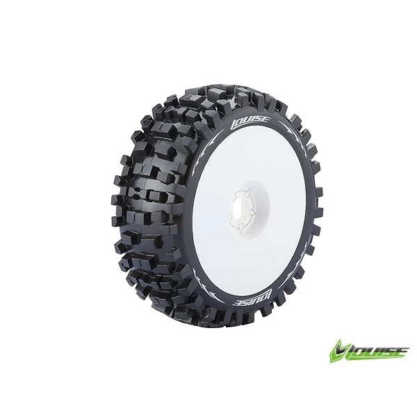 Колеса Louise Buggy 1/8 Sport B-ULLDOZE білі 2шт (L-T325W)