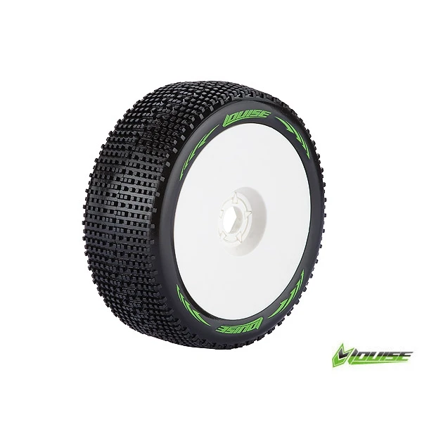Колеса Louise Buggy 1/8 Sport B-GROOVE білі 2шт (L-T371W)