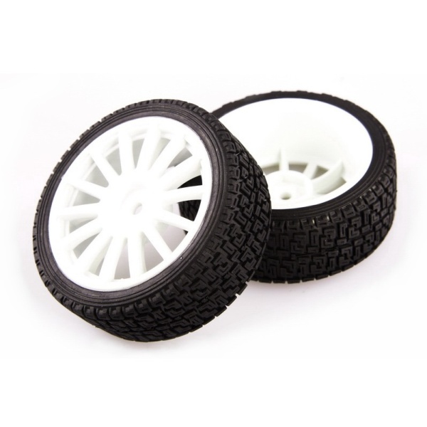 Колеса LC Racing ралі 1/14, 1/10 білі 2шт (LC-6004)