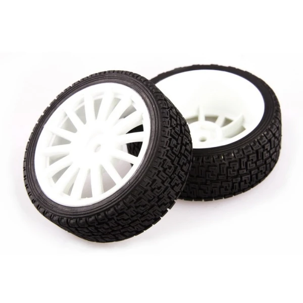 Колеса LC Racing ралі 1/14, 1/10 білі 2шт (LC-6004)