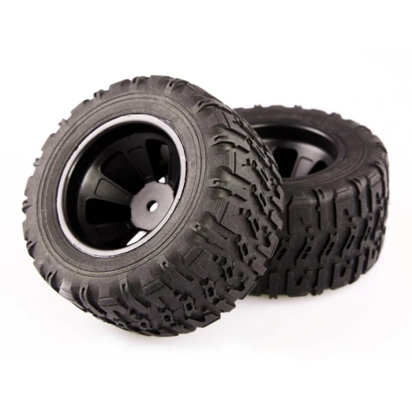Колеса LC Racing монстр-трак 1/14 чорні 2шт для EMB-MT (LC-6061)