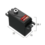 Сервопривід міні 23г LC Racing BATAN D135F 4.0кг/0.1сек цифровий - Зображення 2