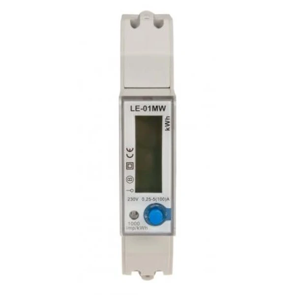 Лічильник електроенергії LE-01MW, однофазний, MODBUS RTU, багатотарифний