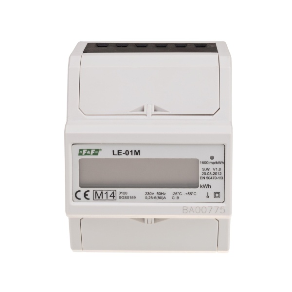 Лічильник електроенергії LE-01M однофазний MODBUS RTU