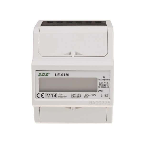 Лічильник електроенергії LE-01M однофазний MODBUS RTU