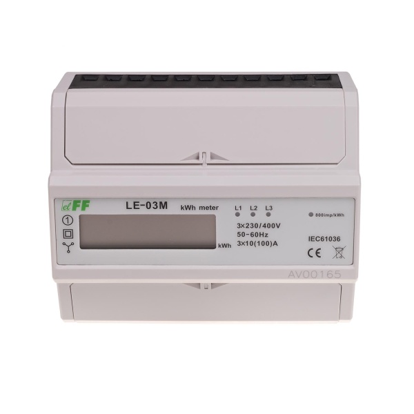 Лічильник електроенергії LE-03M трифазний, MODBUS RTU
