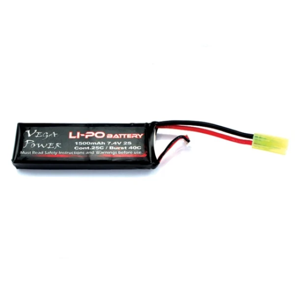 LP7415 Li-Po Battery (7.4V 1500mAh 2S 25C) w/Small Tamiya Plug