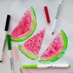 Акварельні фломастери MALINOS Aquarellzauber на водній основі 12 шт - Зображення 7