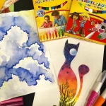 Акварельні фломастери MALINOS Aquarellzauber на водній основі 12 шт - Зображення 9