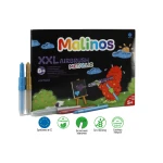 Фломастери та аерографи металік Malinos Metallic XXL 16 (8+8 шт)