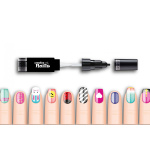 Дитячий лак-олівець для нігтів Malinos Creative Nails на водній основі (2 кольори Білий + Малиновий) - Зображення 2