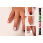 Дитячий лак-олівець для нігтів Malinos Creative Nails на водній основі (2 кольори Морської хвилі + Рожевий) - Зображення 10