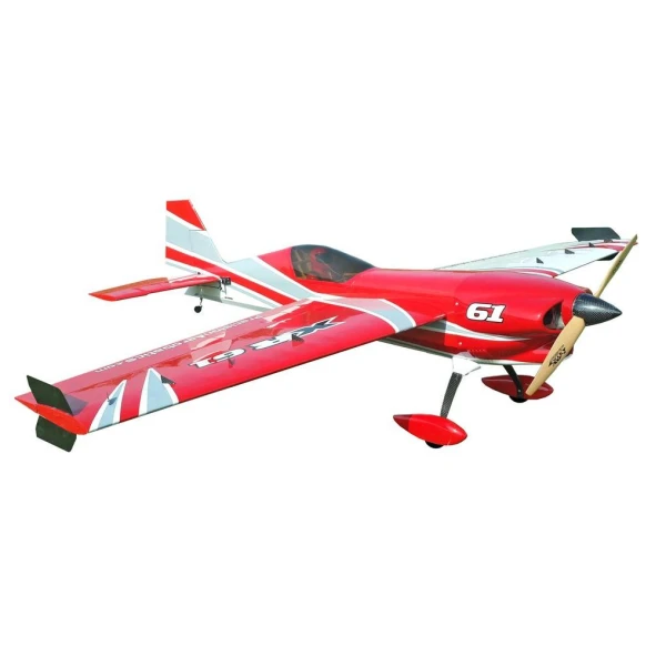 Літак радіокерований Precision Aerobatics XR-61 1550мм KIT (червоний)