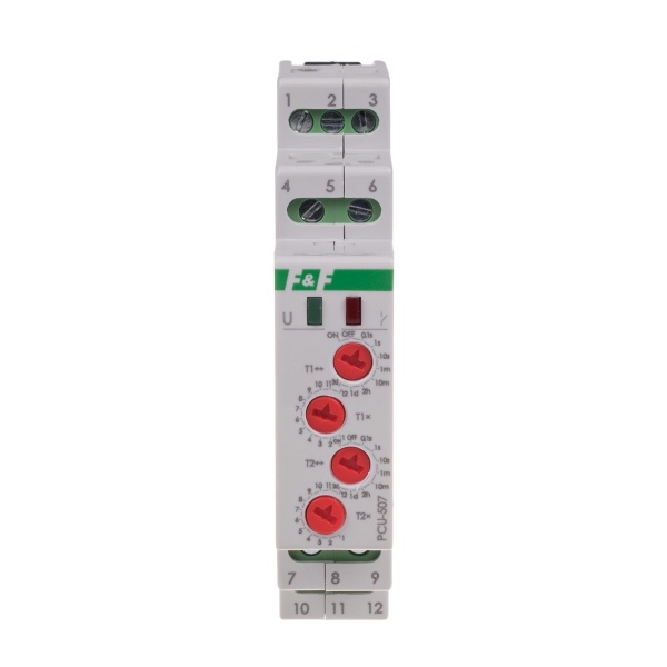 Реле часу PCU-507, циклічне, 2х8А