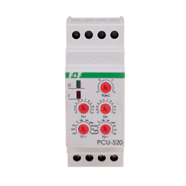 Реле часу PCU-520-24V, багатофункціональне, подвійне