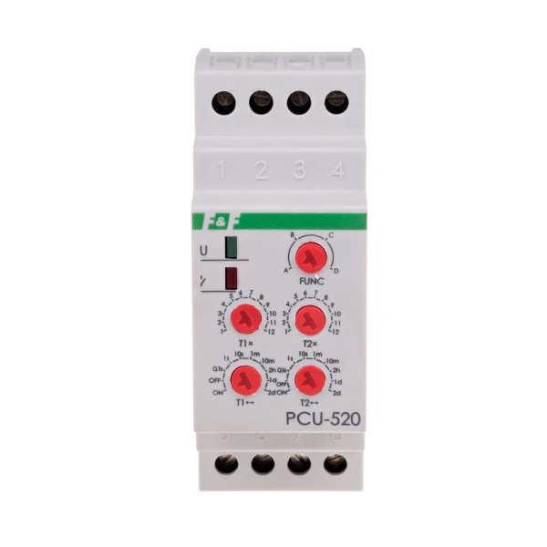 Реле часу PCU-520-24V, багатофункціональне, подвійне