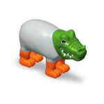 Пазл 3D дитячі магнітні тварини POPULAR Playthings Mix or Match (тигр, крокодил, слон, жираф) - Зображення 4