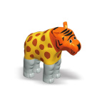 Пазл 3D дитячі магнітні тварини POPULAR Playthings Mix or Match (тигр, крокодил, слон, жираф) - Зображення 5