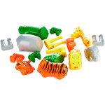 Пазл 3D дитячі магнітні тварини POPULAR Playthings Mix or Match (тигр, крокодил, слон, жираф) - Зображення 9