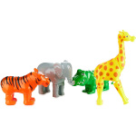Пазл 3D дитячі магнітні тварини POPULAR Playthings Mix or Match (тигр, крокодил, слон, жираф) - Зображення 10