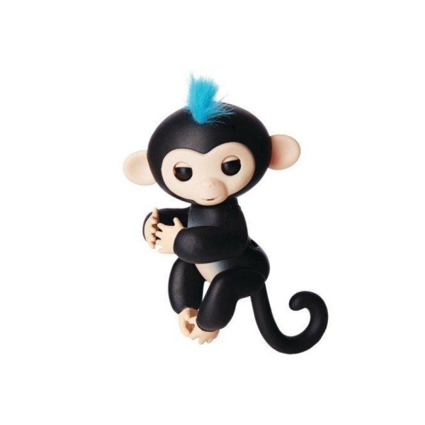 Мавпа ручної роботи на бат. Happy Monkey інтерактивна (чорний)