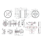 Мотор T-Motor AT2814 KV1050 3-4S 700W для літаків - Зображення 5