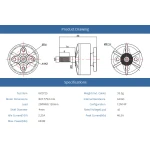 Мотор T-Motor BLACK BIRD 2207 2725KV 4S для мультикоптерів - Зображення 5