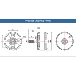 Мотор T-Motor F40 III 2306 2400KV 3-4S для мультикоптерів - Зображення 7