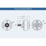Мотор T-Motor F40 PRO II 2306 2600KV для мультикоптерів (червоний) - Зображення 5