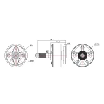 Мотор T-Motor F60 PRO III 2207.5 1750KV 5-6S для мультикоптерів - Зображення 5