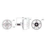 Мотор T-Motor F60 PRO III 2207.5 2700KV 3-4S для мультикоптерів - Зображення 5