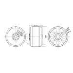 Мотор T-Motor U11 KV120 6-12S 4000W для мультикоптерів - Зображення 6
