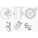 Мотор T-Motor U11 II KV120 6-12S 2783W для мультикоптерів - Зображення 5