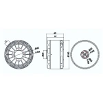 Мотор T-Motor U13 II KV130 5659W для мультикоптерів - Зображення 4