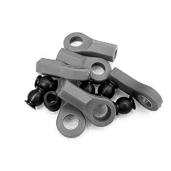 Team Magic Ball End & Steel Ball BLACK 6p