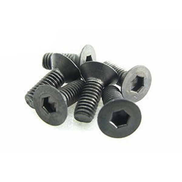 Team Magic 3x8mm Steel F.H. Screw 6p