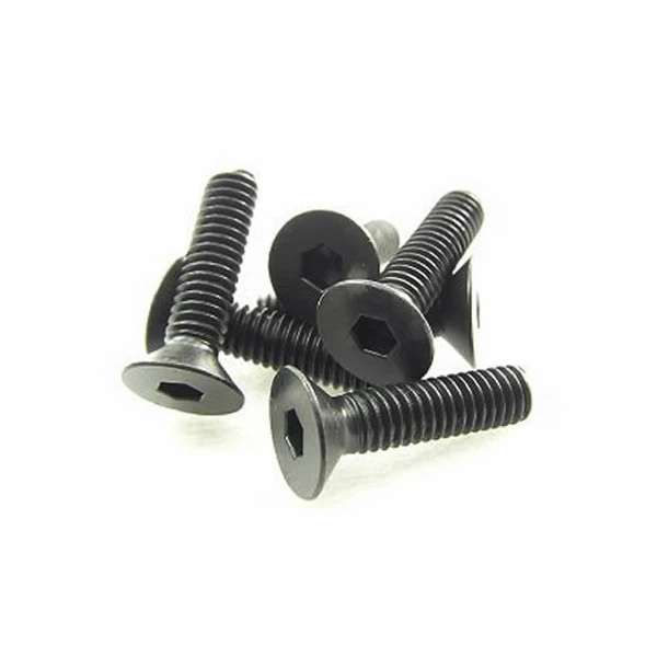 Team Magic 4x16mm Steel FH Screw (6)