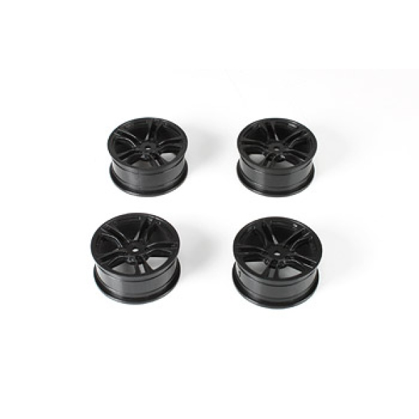 Team Magic E4 Drift Car Wheel 5 Spoke Black 4p
