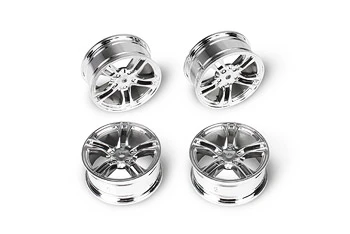 TM503315S_01-original.jpg Team Magic E4 Drift Car Wheel 5 Spoke Silver 4p - Зображення 1