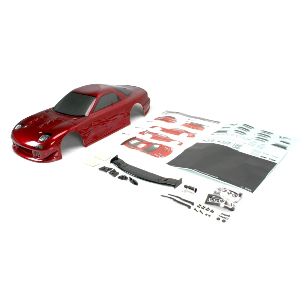 Team Magic E4D RX7 Pre-painted Body Shell Dark Red