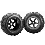 Team Magic E6-3 Mounted Tire 7.1" Size - New 5 spokes wheel 2p